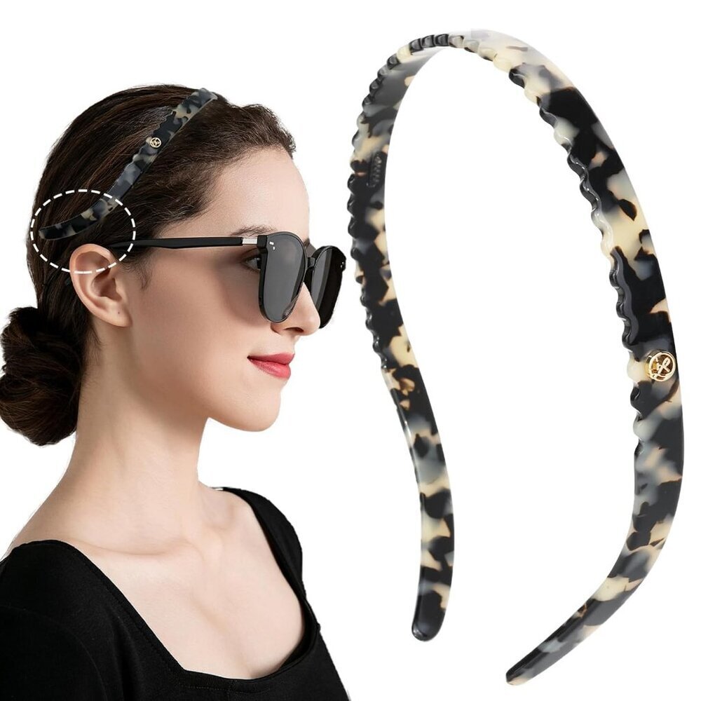 Eyewear Headband Women Girls Flex No Pressure Acetate Fashion Hair Accessory - Picture 1 of 7